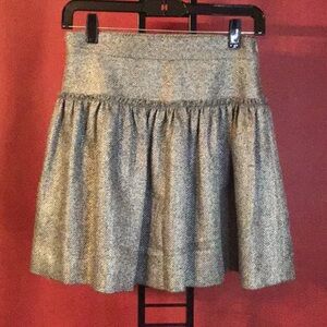ADAM LIPPES TWEED WOOL SKIRT SIZE 0